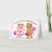 Valentijn voor mijn man twee Teddy Bears Card Kaart (Voorkant)