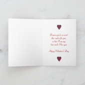 Valentijn voor mijn vrouw feestdagen kaart (Binnen)