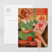 Valentijn voor moeder feestdagenkaart (Voorkant / Achterkant)