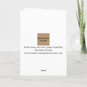 Valentijn voor Rozen/met citaat Feestdagen Kaart (Achterkant)