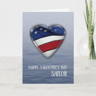 Valentijn voor Sailor Patriotic Feestdagen Kaart