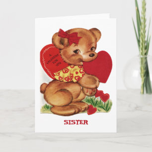 Valentijn voor u het Wenskaart van de Zuster Feestdagen Kaart