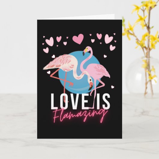 Valentijn voor Vrouw Partner Love is Flamazing Kaart (Gele Bloem)