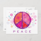 Valentijn vredesbord feestdagenkaart (Voorkant / Achterkant)