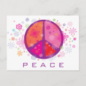 Valentijn vredesbord feestdagenkaart (Voorkant)