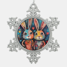 Valentijn Vrienden Bunnies lange oren harten