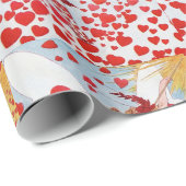 VALENTIJN VRIJ MET WAND, RODE WAXZITPLAATS MET HAR CADEAUPAPIER (Rol Hoek)