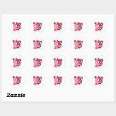 Valentijn vult mijn beker ronde sticker (Vel)