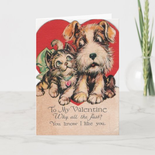 Valentijn waarom al de feesten? feestdagen kaart (Voorkant)