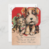 Valentijn waarom al de feesten? feestdagenkaart (Voorkant / Achterkant)