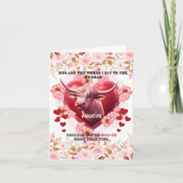 Valentijn Wat ik te zeggen heb is moo Feestdagen Kaart