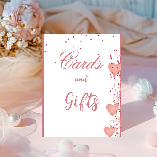 Valentijn Waterverf hart vrijgezellenfeest teken Reclamebord Met Voetstuk