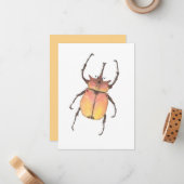 Valentijn Waterverf liefdesbeker olifant Notitiekaartje (Voorkant / Achterkant in situ)