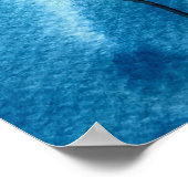 Valentijn waterverf rode hartballonnen poster (Hoek)