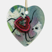 Valentijn Weasel Ornament (Rechts)