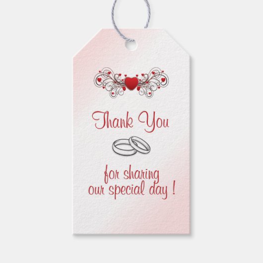 Valentijn Wedding Cadeaulabel (Voorkant)