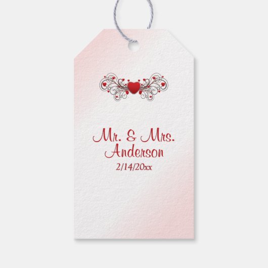 Valentijn Wedding Cadeaulabel (Achterkant)