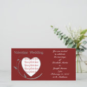 Valentijn Wedding-fotokaart (Staand voorkant)