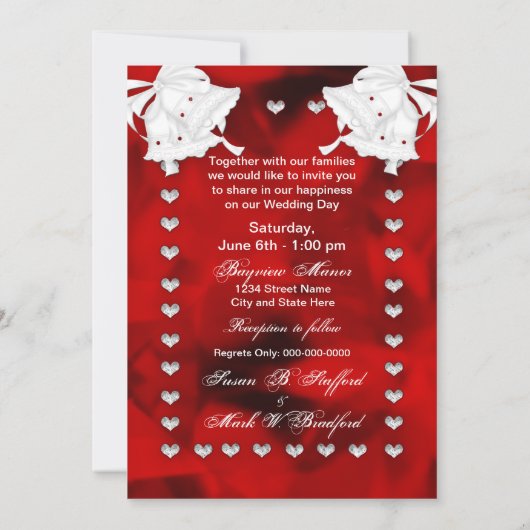 VALENTIJN WEDDING INVITATION - HARTS KAART (Achterkant)