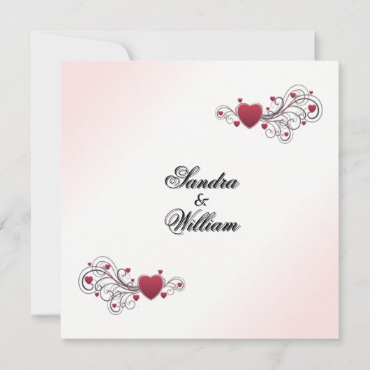 Valentijn Wedding Uitnodiging (Achterkant)