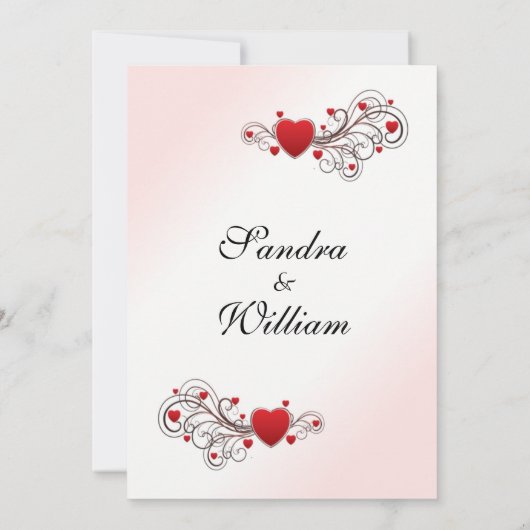 Valentijn Wedding Uitnodiging (Achterkant)