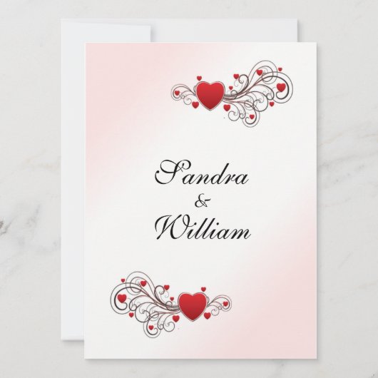 Valentijn Wedding Uitnodiging (Achterkant)