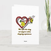 Valentijn, wees mijn feestdagen kaart (Achterkant)