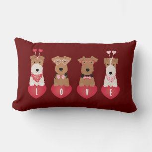 Valentijn Welsh Wire Fox Terrier Dogs Kussen