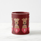 Valentijn Welsh Wire Fox Terrier Dogs Mok (Midden)
