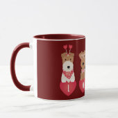 Valentijn Welsh Wire Fox Terrier Dogs Mok (Links)