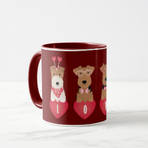 Valentijn Welsh Wire Fox Terrier Dogs Mok