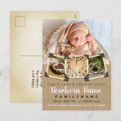 Valentijn wenst Baby Instagram Photo Burlap Feestdagenkaart (Voorkant / Achterkant)