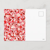 Valentijn wenst Schattig kattenkoppel hart maan Feestdagenkaart (Achterkant)