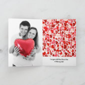 Valentijn wenst Schattig kattenkoppel uw foto Kaart (Binnen)