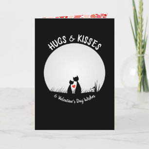 Valentijn wenst Schattig kattenkoppel uw foto Kaart