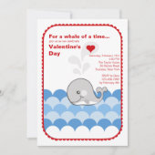 Valentijn Whale Invitation Kaart (Voorkant)