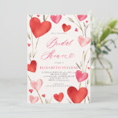 Valentijn Whimsical Hearts Garden Vrijgezellenfees Kaart (Staand voorkant)