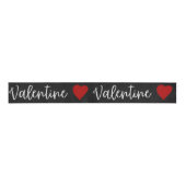 Valentijn White Glitter Grosgrain Ribbon Grosgrain Lint (Voorkant)