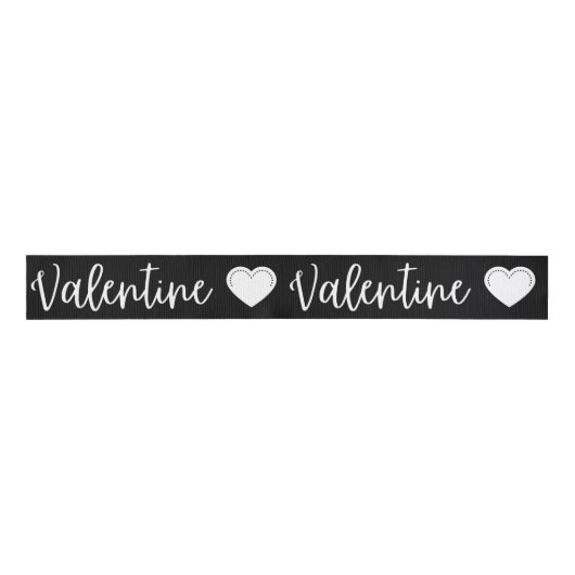 Valentijn White Valentijns Grosgrain Ribbon Grosgrain Lint (Voorkant)