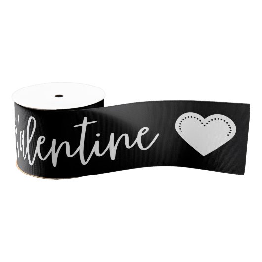 Valentijn White Valentijns Grosgrain Ribbon Grosgrain Lint (Spoel)