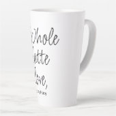 Valentijn Whole Latte Love Black Script Latte Mok (Rechterhoek)