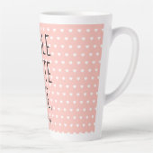 Valentijn Whole Latte Love Zwart Script Roze Mok (Rechts)