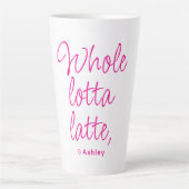 Valentijn Whole Lotta Latte Hot Pink Latte Mok (Voorkant)