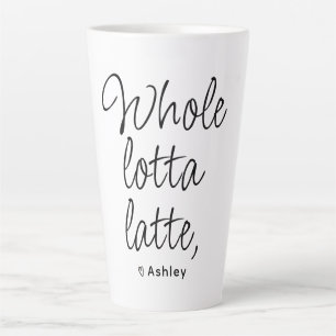 Valentijn Whole Lotta Latte Zwart-wit Mok