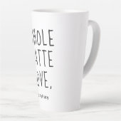 Valentijn Whole Lotta Love Black Script Latte Mok (Rechterhoek)