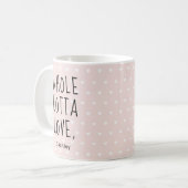 Valentijn Whole Lotta Love Hearts Pink Koffiemok (Voorkant links)