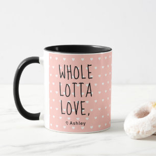Valentijn Whole Lotta Love Hearts Pink Mok