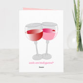 Valentijn wijn feestdagen kaart (Achterkant)