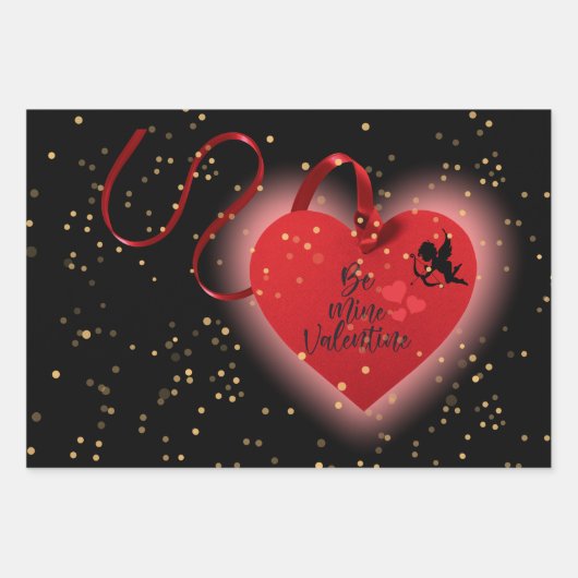 Valentijn wikkelbladen inpakpapier vel (Voorkant)