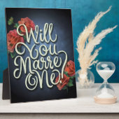 Valentijn, wil je met me trouwen? fotoplaat (Zijkant)